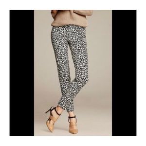 Banana Republic Sloan Leopard Cropped Pants